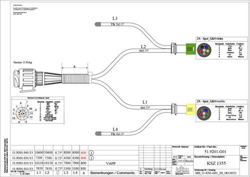 Jokon Aansluitkabel voor Opbouw Achterlicht 1937379, Caravans en Kamperen, Kampeeraccessoires, Nieuw