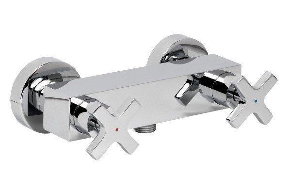 Plieger Astra Douchekraan - 15 cm hartafstand - 2-knops -, Doe-het-zelf en Verbouw, Sanitair, Douche, Nieuw, Chroom, Ophalen of Verzenden