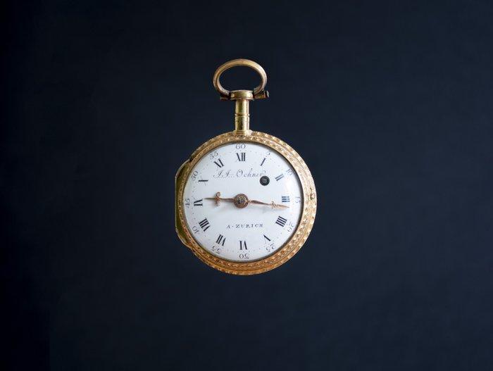 J. J. Ochner à Zurich - n°5905 - Vóór 1850, Sieraden, Tassen en Uiterlijk, Horloges | Heren