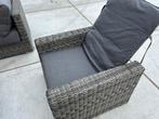 Prachtige hoekloungeset met vuurtafel, Tuin en Terras, Zo goed als nieuw, Bank, Loungeset, Wicker