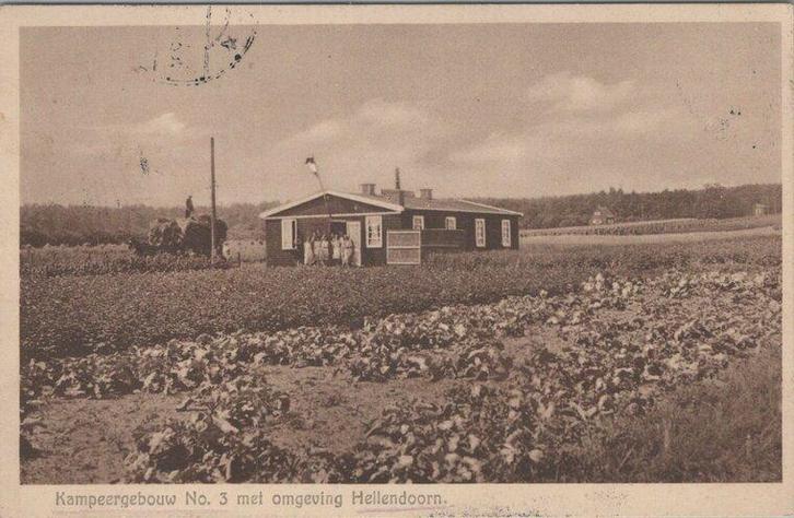HELLENDOORN - Kampeergebouw No. 3 met omgeving Hellendoorn, Verzamelen, Ansichtkaarten | Nederland, Verzenden