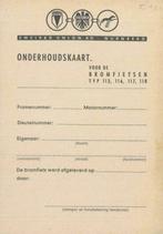 ~1950 DKW 113 116 117 118 Blanco Onderhoudskaart *ZELDZAAM*, Auto diversen, Handleidingen en Instructieboekjes, Verzenden