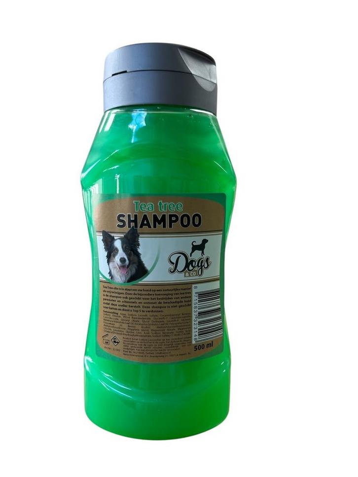Hondenshampoo tea tree shampoo 500 ml (Vachtverzorging), Dieren en Toebehoren, Honden-accessoires, Nieuw, Ophalen of Verzenden