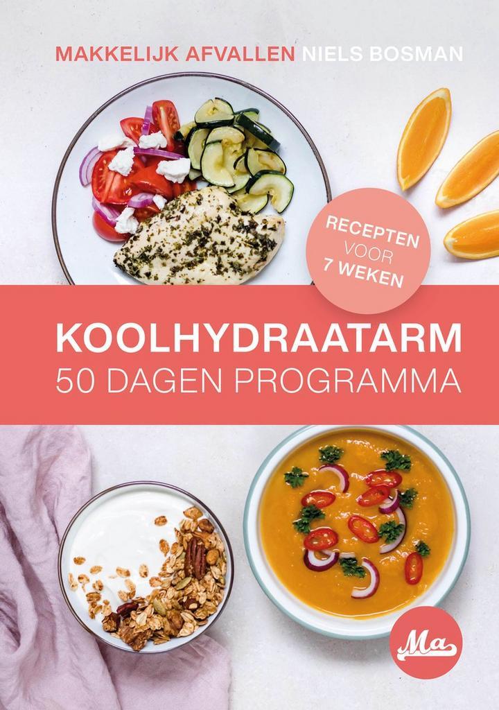Koolhydraatarm 50 Dagen Programma >> Makkelijk Afvallen >>, Boeken, Kookboeken, Zo goed als nieuw, Verzenden