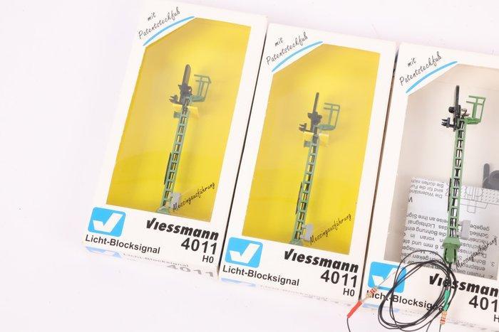 Viessmann H0 - 4011 - Signalen (4) - Vier lichtseinen, Hobby en Vrije tijd, Modeltreinen | H0