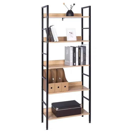 Nieuwe 5-Laags Houten Boekenkast - 60×27,5×160 cm - Sale, Huis en Inrichting, Kasten | Boekenkasten, Nieuw, Met plank(en), Overige houtsoorten