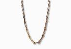Gouden Schakelketting met Bolletjes 14K, Verzenden, Nieuw, Goud, Goud