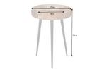 Stevige bijzettafel PURE NATURE 35cm naturel mangohout rond, Huis en Inrichting, Tafels | Sidetables, Ophalen of Verzenden, Nieuw