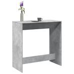 vidaXL Bartafel 102x50x103,5 cm bewerkt hout betongrijs, Huis en Inrichting, Verzenden, Nieuw
