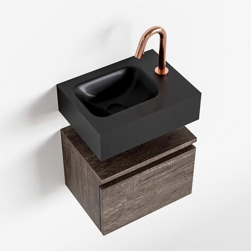 MONDIAZ ANDOR 40cm toiletmeubel dark brown. LEX 40cm, Doe-het-zelf en Verbouw, Sanitair, Bad, Nieuw, Ophalen of Verzenden