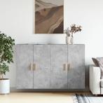 vidaXL Hangkasten 2 st bewerkt hout betongrijs, Verzenden, Nieuw, Overige houtsoorten
