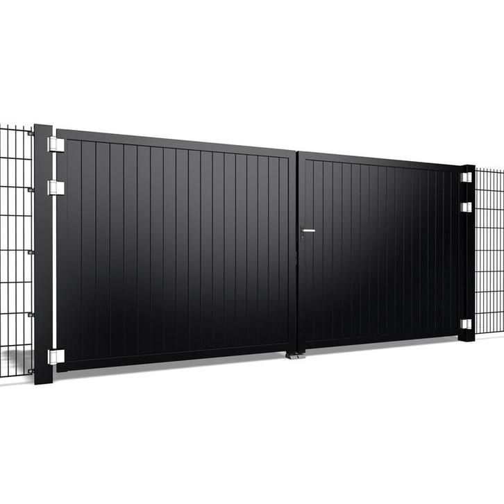 Hekwerk Pro Dubbele poort Trento V10 b400 x h200cm, Tuin en Terras, Schuttingen, Nieuw, Ophalen of Verzenden
