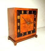 Tafelklok / bureauklok Bauhaus Hout Messing Metaal -