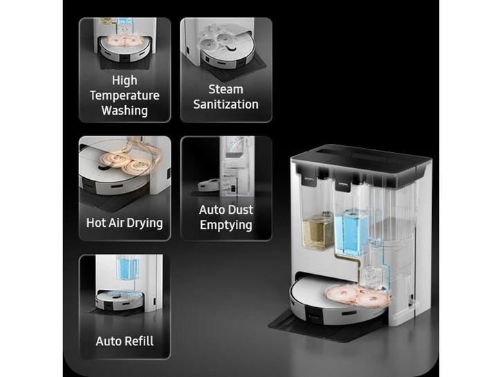 Samsung Bespoke Jet Bot Combo Steam - Robotstofzuiger met, Huis en Inrichting, Woonaccessoires | Overige, Zo goed als nieuw, Verzenden