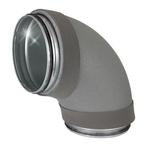 Geïsoleerde bocht 90 graden 125 mm, Doe-het-zelf en Verbouw, Ventilatie en Afzuiging, Verzenden, Nieuw