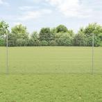 vidaXL Gelast Draadhek met 44 U-Palen Zilver 1.2x50 m Staal, Verzenden, Nieuw, IJzer