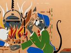 Franse school (XIX) - Le Singe et le Chat