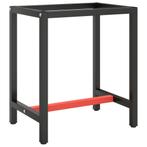 vidaXL Werkbankframe 70x50x79 cm metaal matzwart en matrood, Huis en Inrichting, Verzenden, Nieuw