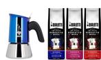 Bialetti Venus Blue 2 kops + koffiepakket 3x250gr, Witgoed en Apparatuur, Koffiezetapparaten, Afneembaar waterreservoir, Nieuw