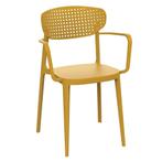 Stoel | COMO | Kunststof | Mustard | In-/Outdoor |, Verzenden, Nieuw in verpakking