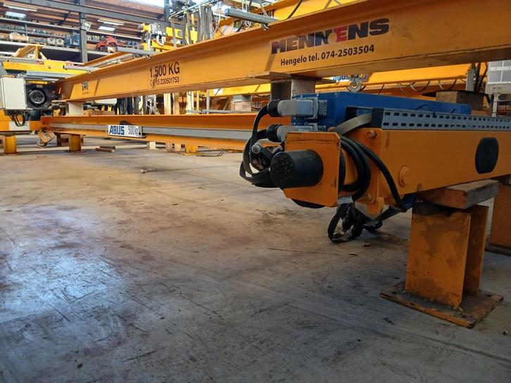 Abus enkelligger bovenloopkraan ± 7.550mm x 500 kg 001491U, Doe-het-zelf en Verbouw, Gereedschap | Overige machines, Gebruikt
