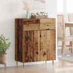 vidaXL Dressoir met lade Oud Hout 69,5 x 34 x 90 cm Bewerkt, Verzenden, Nieuw, Overige houtsoorten, Minder dan 50 cm