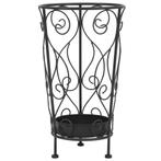 vidaXL Parapluhouder vintage stijl 26x46 cm metaal zwart, Huis en Inrichting, Woonaccessoires | Paraplubakken, Verzenden, Nieuw