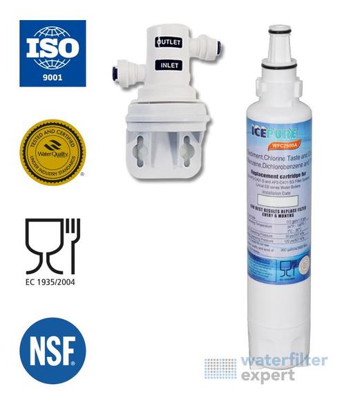 Icepure Waterfilter WFC2500A en Filterkop voor AP2-C405-SG, Witgoed en Apparatuur, Onderdelen en Toebehoren, Verzenden