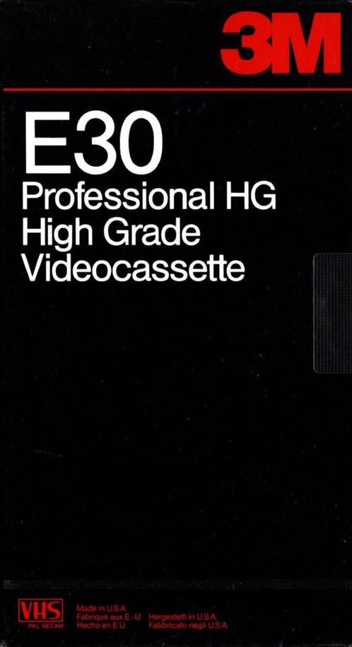 3M VHS-videoband E30 - 30 Minuten (Nieuw), Audio, Tv en Foto, Professionele Audio-, Tv- en Video-apparatuur, Nieuw, Verzenden