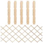 vidaXL Tuinlatwerken 5 st 180x80 cm massief vurenhout, Verzenden, Nieuw, Hout, Minder dan 1 meter