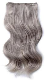 Remy Human Hair extensions Double Weft  20 - Silver Grey#, Nieuw