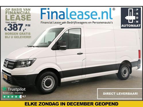 Volkswagen Crafter 30 2.0 TDI L3H2 140PK 3000kg TG €387pm, Auto's, Bestelauto's, Lease, Automaat, Diesel, Wit, Volkswagen, Verzenden