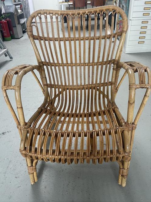 P.F.L. de Ridder Amsterdam rotan fateuil, Huis en Inrichting, Fauteuils
