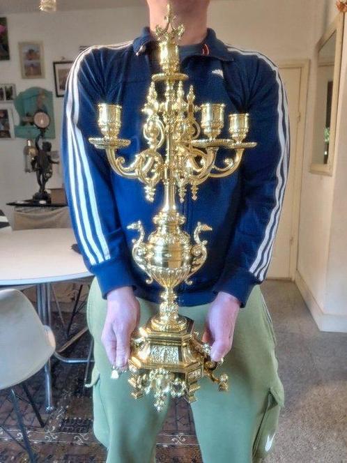 Pendule Regency stijl Brons - 1850-1900 - Top in het goud, Antiek en Kunst, Antiek | Klokken