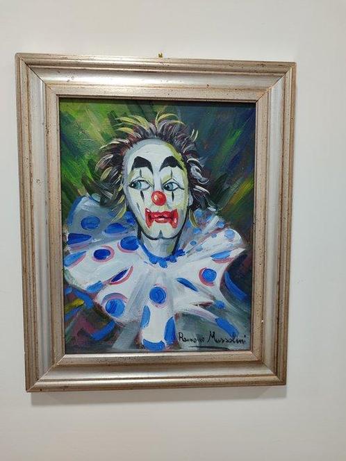 Romano Mussolini (1927-2006) - Il Clown, Antiek en Kunst, Kunst | Schilderijen | Klassiek