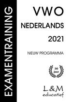 Examentraining Vwo Nederlands 2021 9789054894315, Zo goed als nieuw