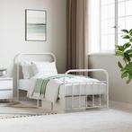 Metalen Bedframe 90x190 cm Wit - Tweedekansje! OP=OP!, 90 cm, Eenpersoons, Wit, Nieuw