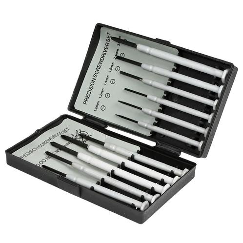 Benson Precisie schroevendraaierset - 11-delig - met opbe..., Doe-het-zelf en Verbouw, Gereedschap | Handgereedschap, Nieuw, Ophalen of Verzenden