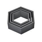 Design Wandplank - driedelige set - grijs - model 2, Huis en Inrichting, Woonaccessoires | Wandplanken en Boekenplanken, Verzenden