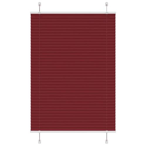 vidaXL Plissé rolgordijn 95x100 cm stofbreedte 94,4 cm, Huis en Inrichting, Stoffering | Gordijnen en Lamellen, Rood, Nieuw, Verzenden