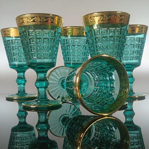 SECOLOVENTESIMO - Kelk (6) - 24 kt goud - Gouden, Antiek en Kunst, Antiek | Meubels | Tafels