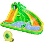 Opblaasbaar Springkasteel Met Blower Waterglijbaan Speelbad
