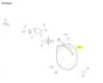 Head Lamp Assy. with Halogen Bulb RHT - 591906b, Motoren, Onderdelen | Merk-onafhankelijk, Verzenden, Nieuw