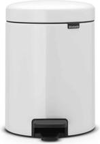 Brabantia NewIcon Prullenbak - 5 liter - White, Ophalen of Verzenden, Zo goed als nieuw