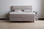 Opberg Boxspring Alanya - Taupe, Huis en Inrichting, Slaapkamer | Boxsprings, Verzenden, Nieuw, Modern