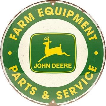 Wandbord reclamebord Tractor Parking John Deere schild bord beschikbaar voor biedingen