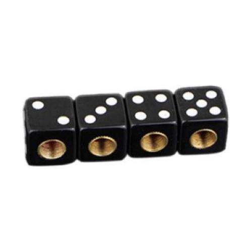 TT-products ventieldoppen Dice Black dobbelstenen 4 stuks, Auto diversen, Auto-accessoires, Ophalen of Verzenden