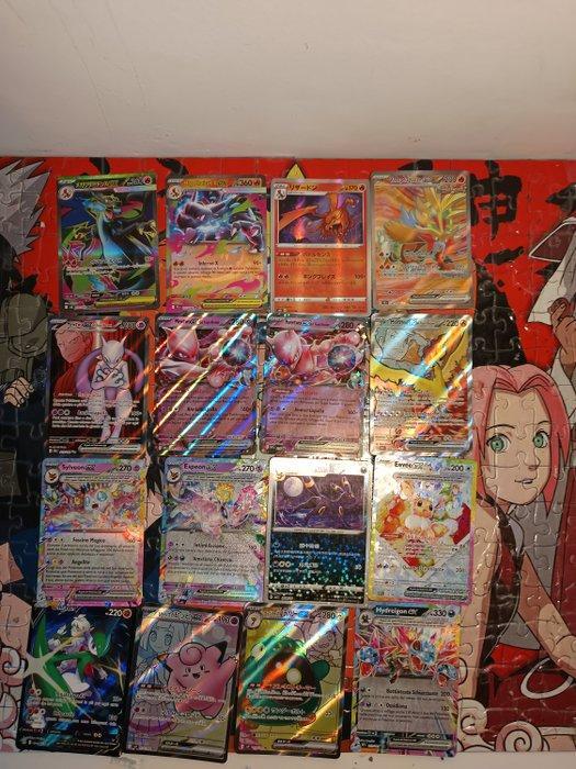 Pokémon - 16 Card - Charizard eevee Umbreon Mewtwo espeon 16, Hobby en Vrije tijd, Verzamelkaartspellen | Pokémon
