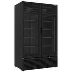 Positieve gekoelde vitrine 1142 liter, 2 schuifdeuren - zwar, Verzenden