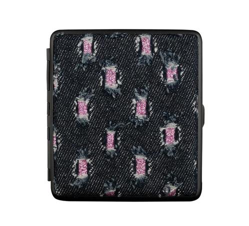 Jeans sigarettenkoker - Zwart, Verzamelen, Rookartikelen, Aanstekers en Luciferdoosjes, Tabaksdoos of Verpakking, Verzenden